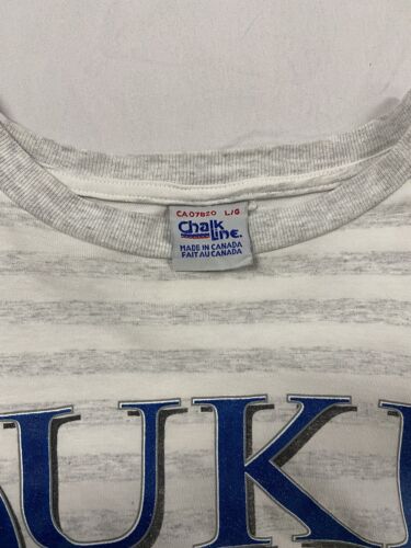 Vintage Duke University Blue Devils Chalk Line T-Shirt Size Large 1992 90s NCAA