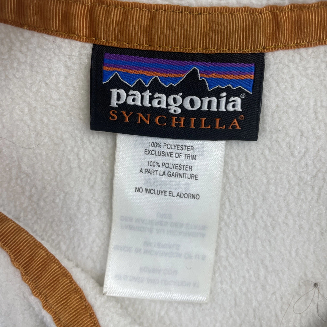 Patagonia Synchilla Snap T Fleece Jacket Womens Size Small Beige