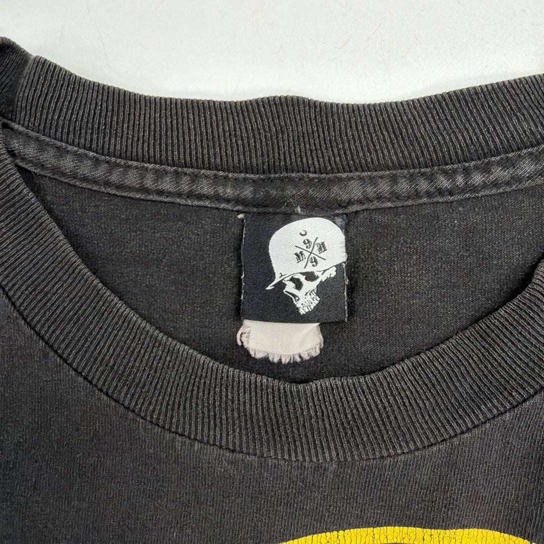 Metal Mulisha T-Shirt Size XL Yellow Skull