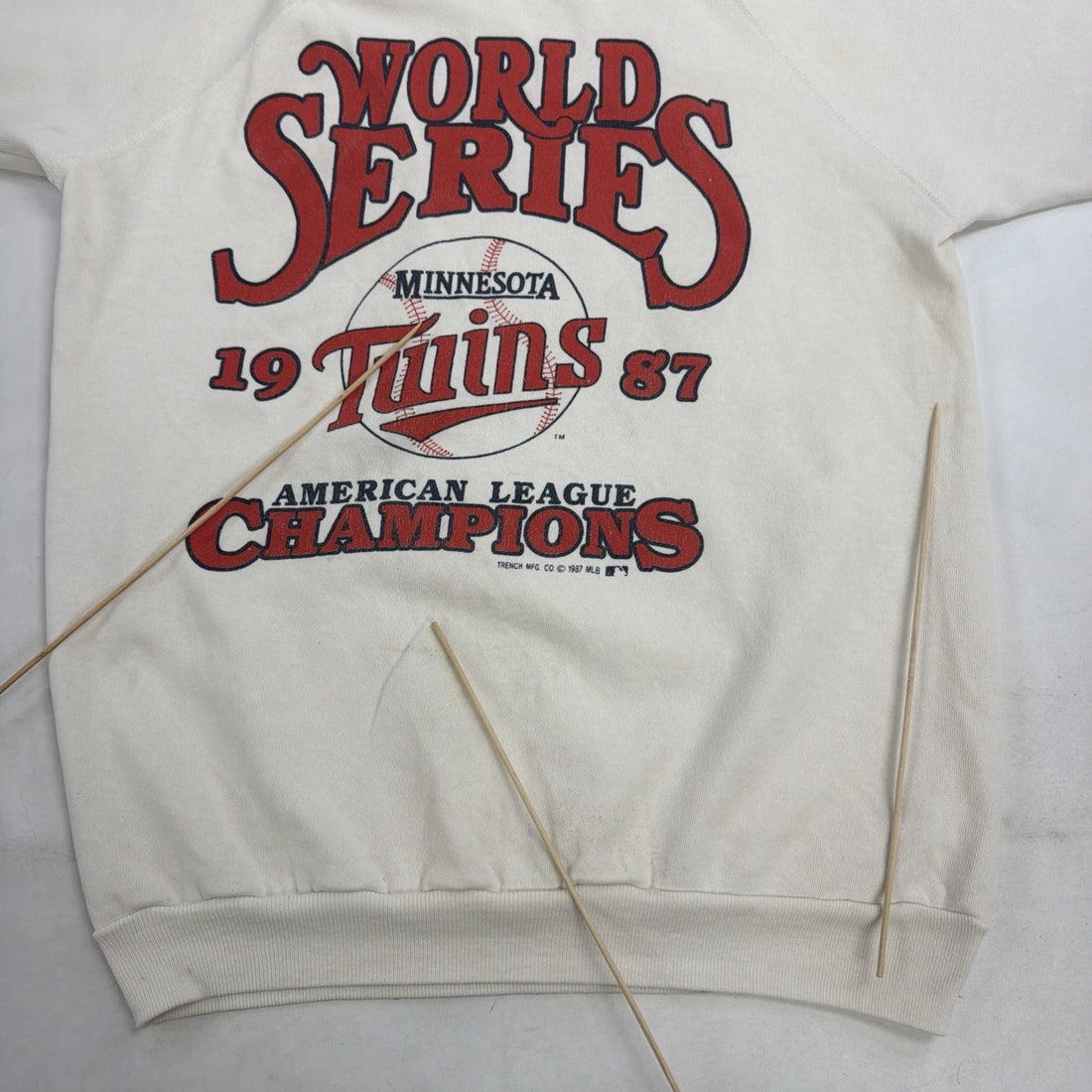 Vintage Minnesota Twins World Series Sweatshirt Large 1987 80s MLB