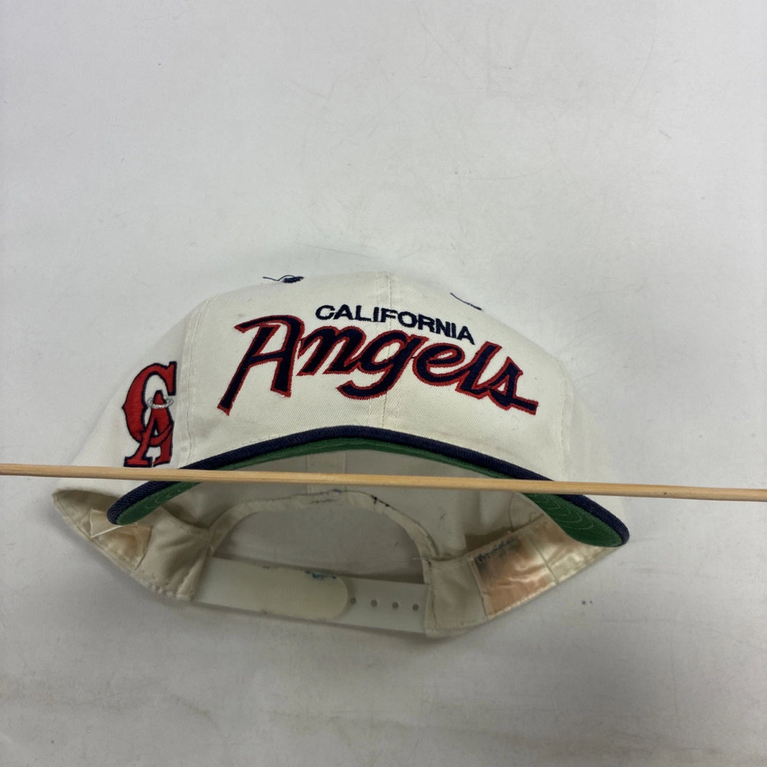 Vintage California Angels Script Twill Snapback Hat Cap OSFA MLB