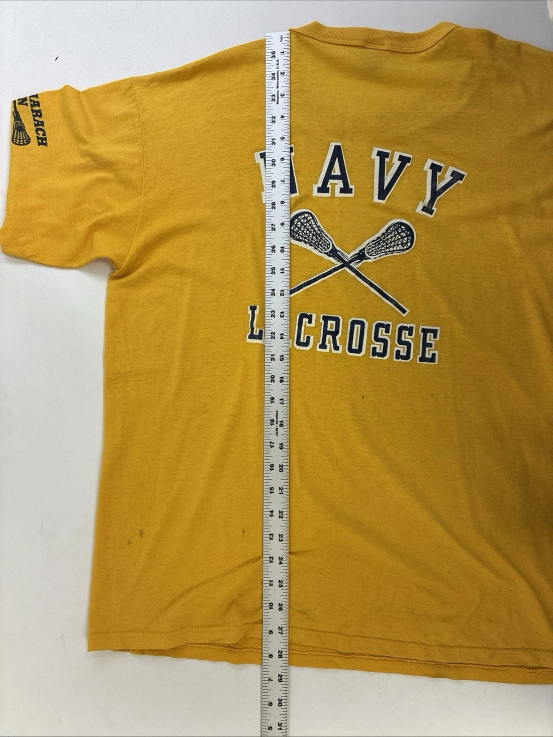 Vintage US Navy Lacrosse Russell Athletic T-Shirt Size XL 80s 90s