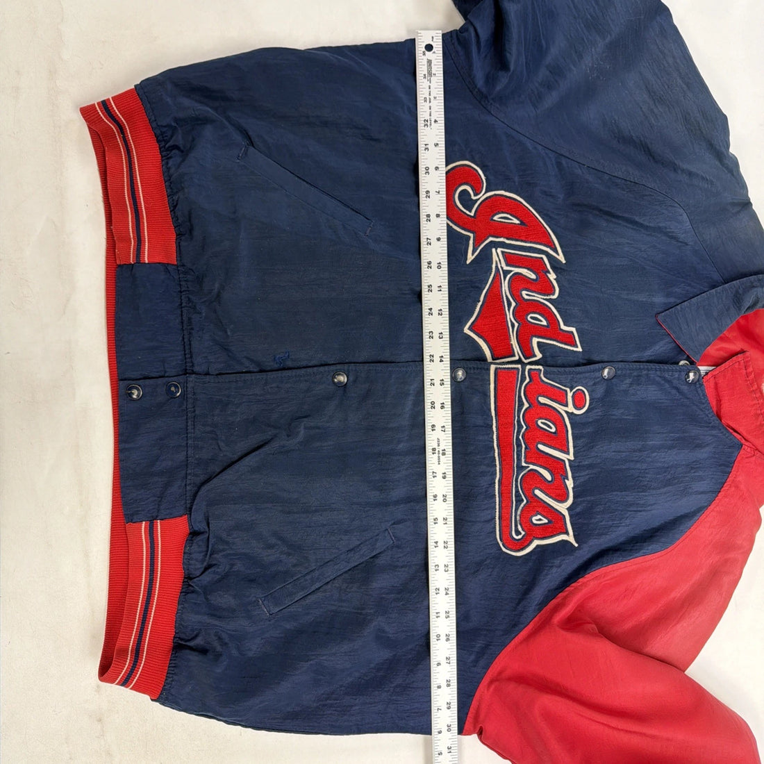 Vintage Cleveland Indians Starter Jacket Size 2XL Diamond Collection MLB