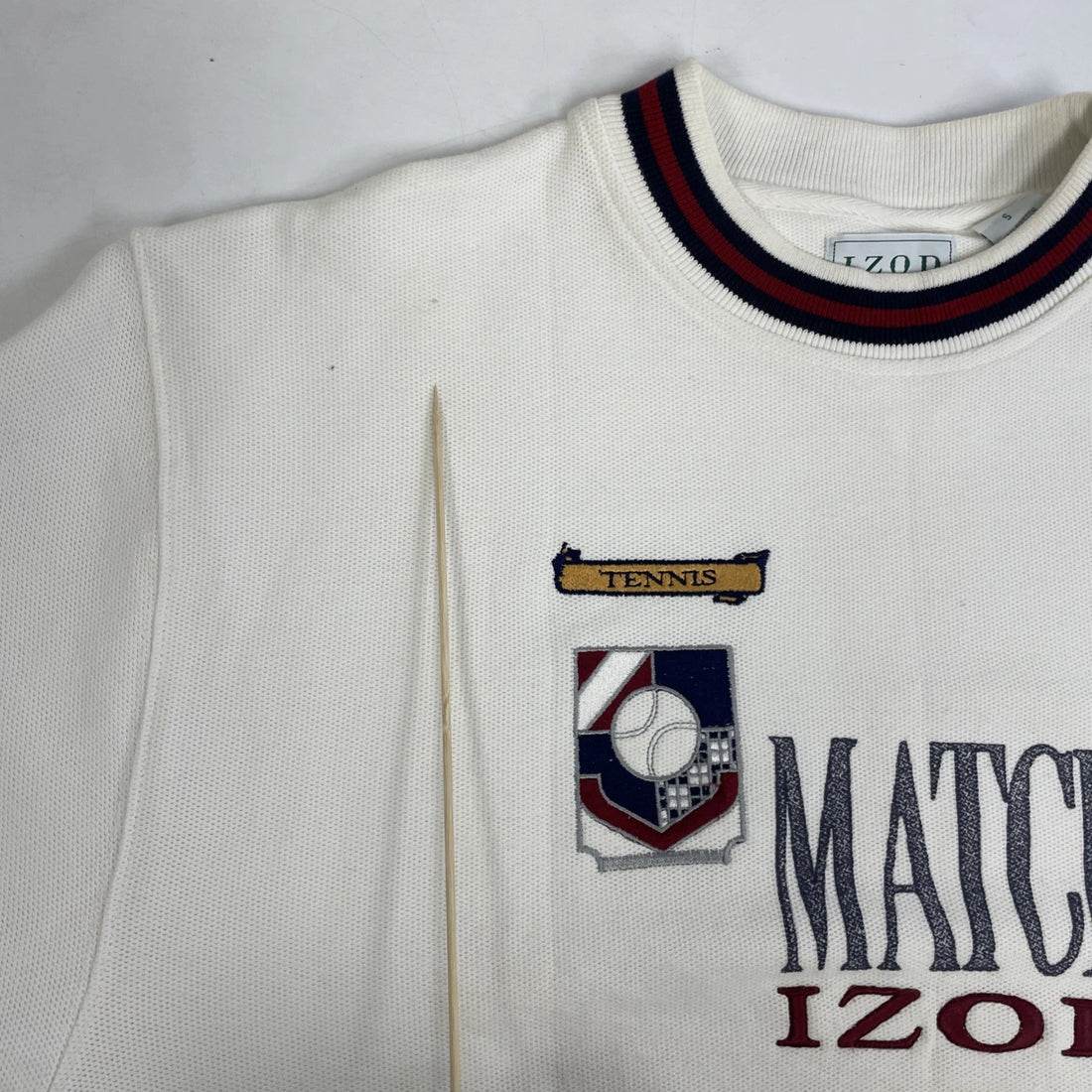 Vintage Izod Tennis Match Crewneck Sweatshirt Size Small