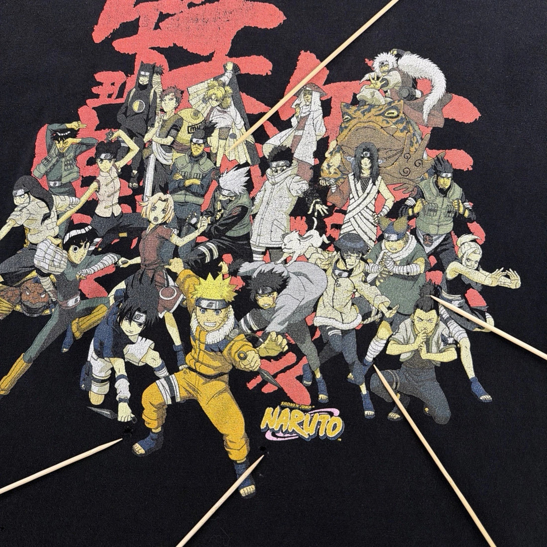 Vintage Naruto T-Shirt Size XL Shonen Jump Anime Manga 2002
