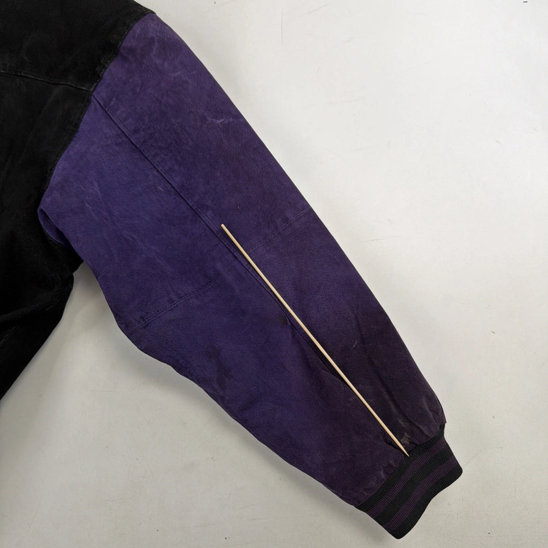 Vintage Minnesota Vikings Leather Suede Varsity Jacket Size XL NFL