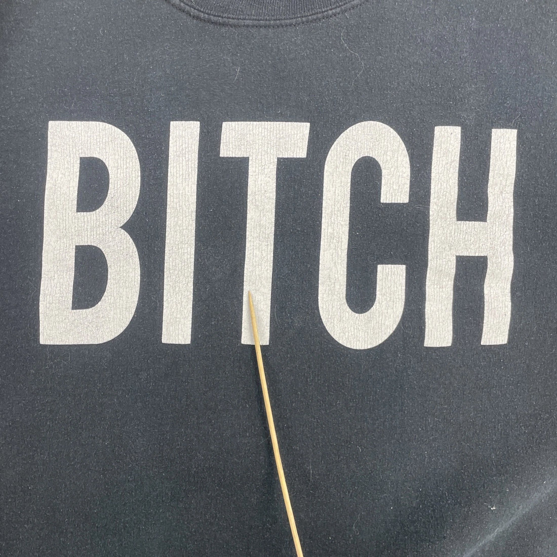 B*TCH Crewneck Sweatshirt Size Large Parody Humor