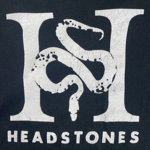 Vintage Headstones T-Shirt Size XL Punk Band Tee