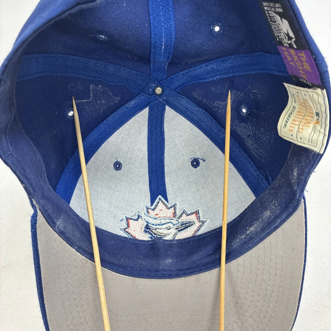 Vintage Toronto Blue Jays Starter Adjustable Baseball Hat Cap OSFA MLB
