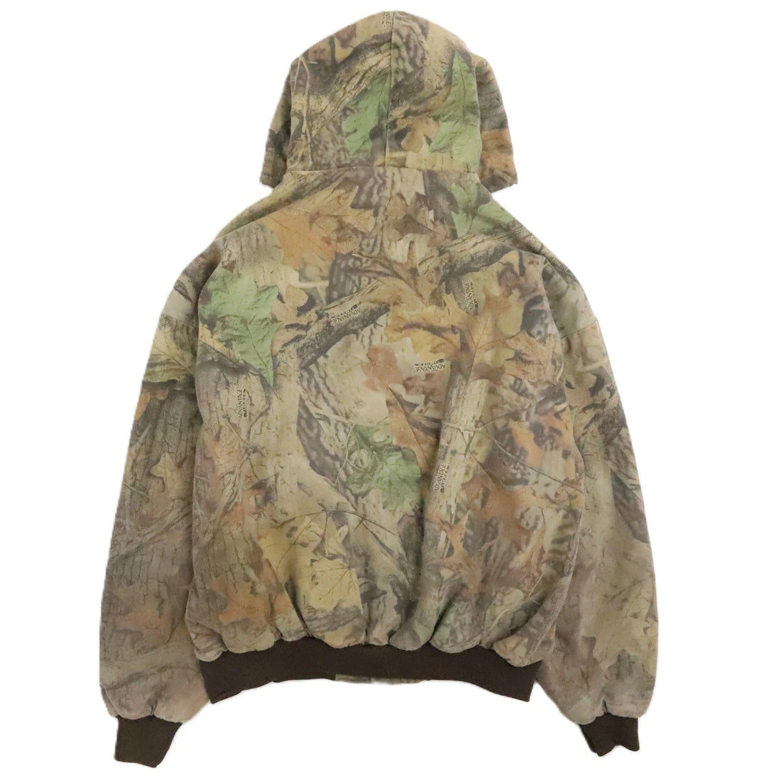 Vintage Spangler Speedtech Advantage Timber Camo Bomber Jacket Size 2XL