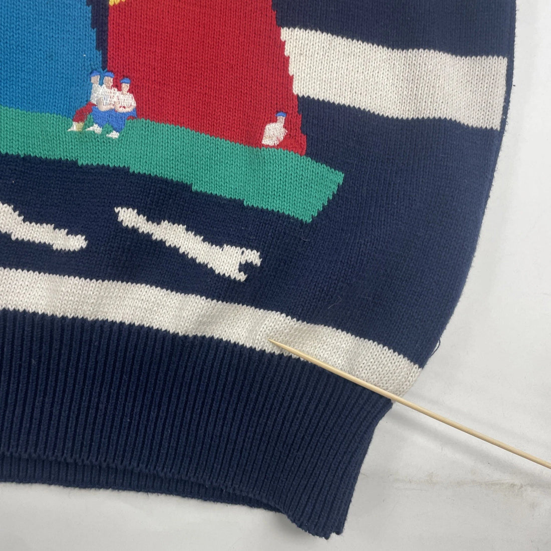 Vintage Kenneth Roberts Boat Knit Crewneck Sweater Size XL