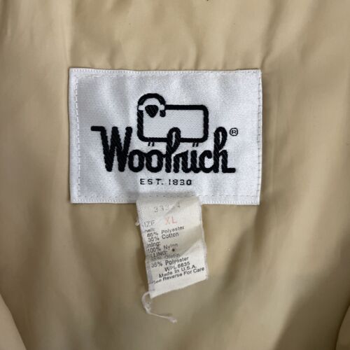 Vintage Woolrich Field Chore Coat Jacket Size XL Gray Insulated