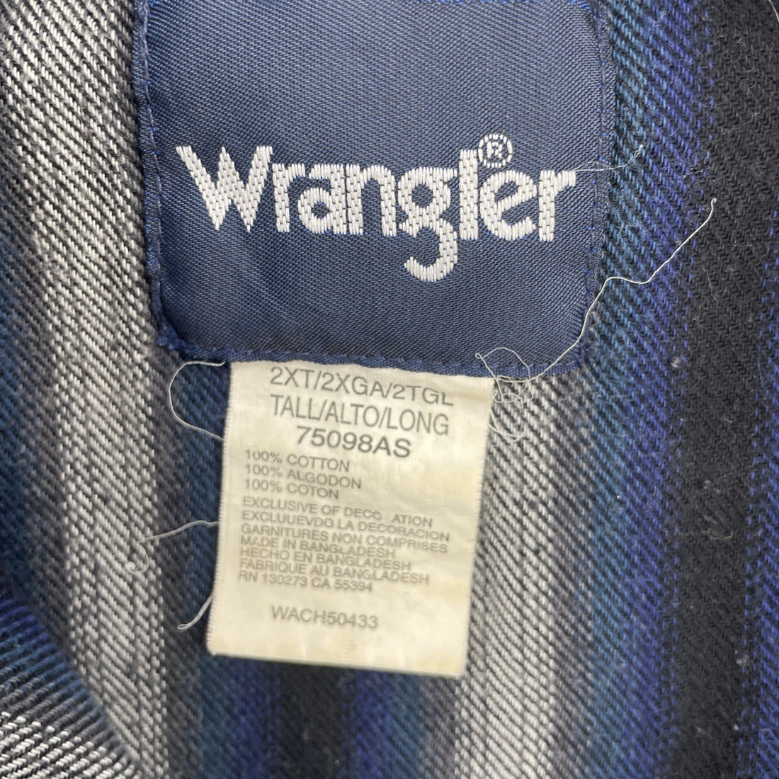 Vintage Wrangler Western Pearl Snap Shirt Size 2XL Tall