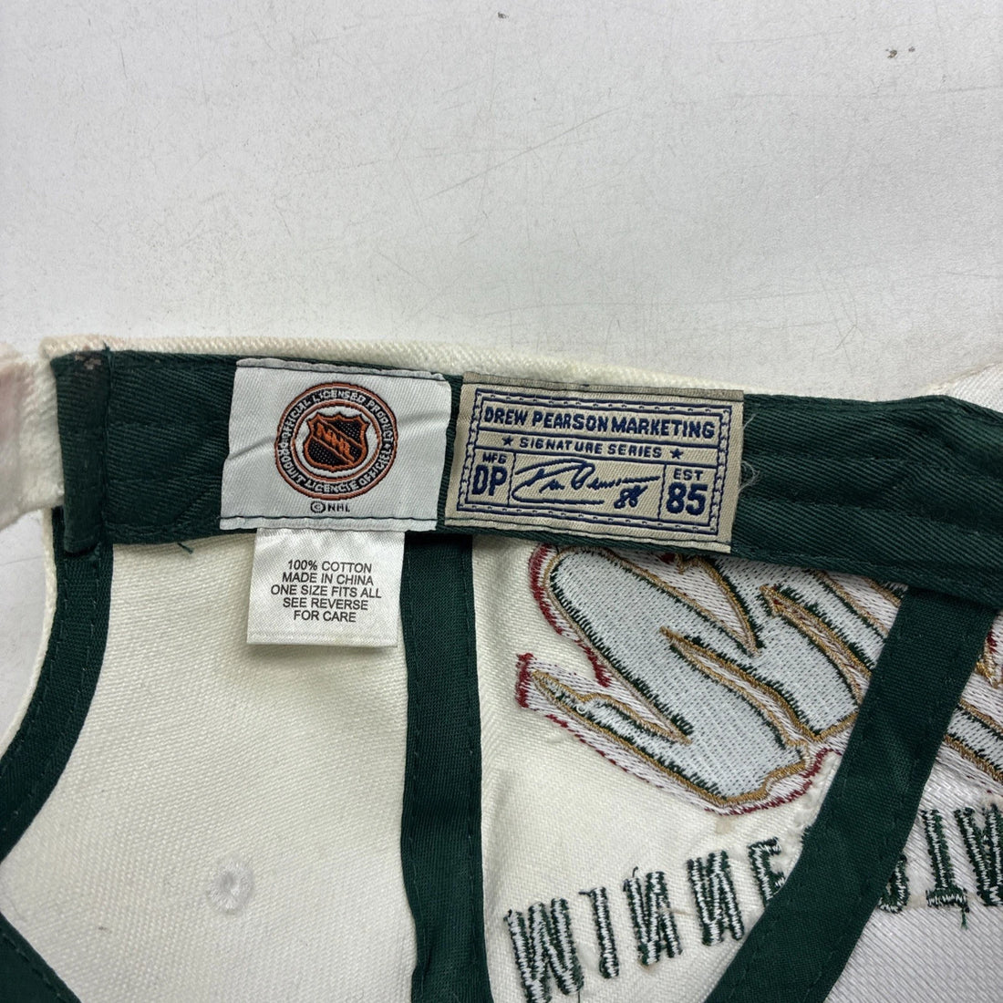 Minnesota Wild Big Logo Drew Pearson Adjustable Hat Cap OSFA NHL