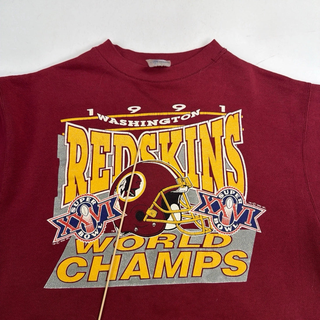 Vintage Washington Redskins Super Bowl XXVI Champions Sweatshirt Large 90s NFL
