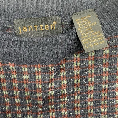 Vintage Jantzen Wool Blend Crewneck Sweater Size Large