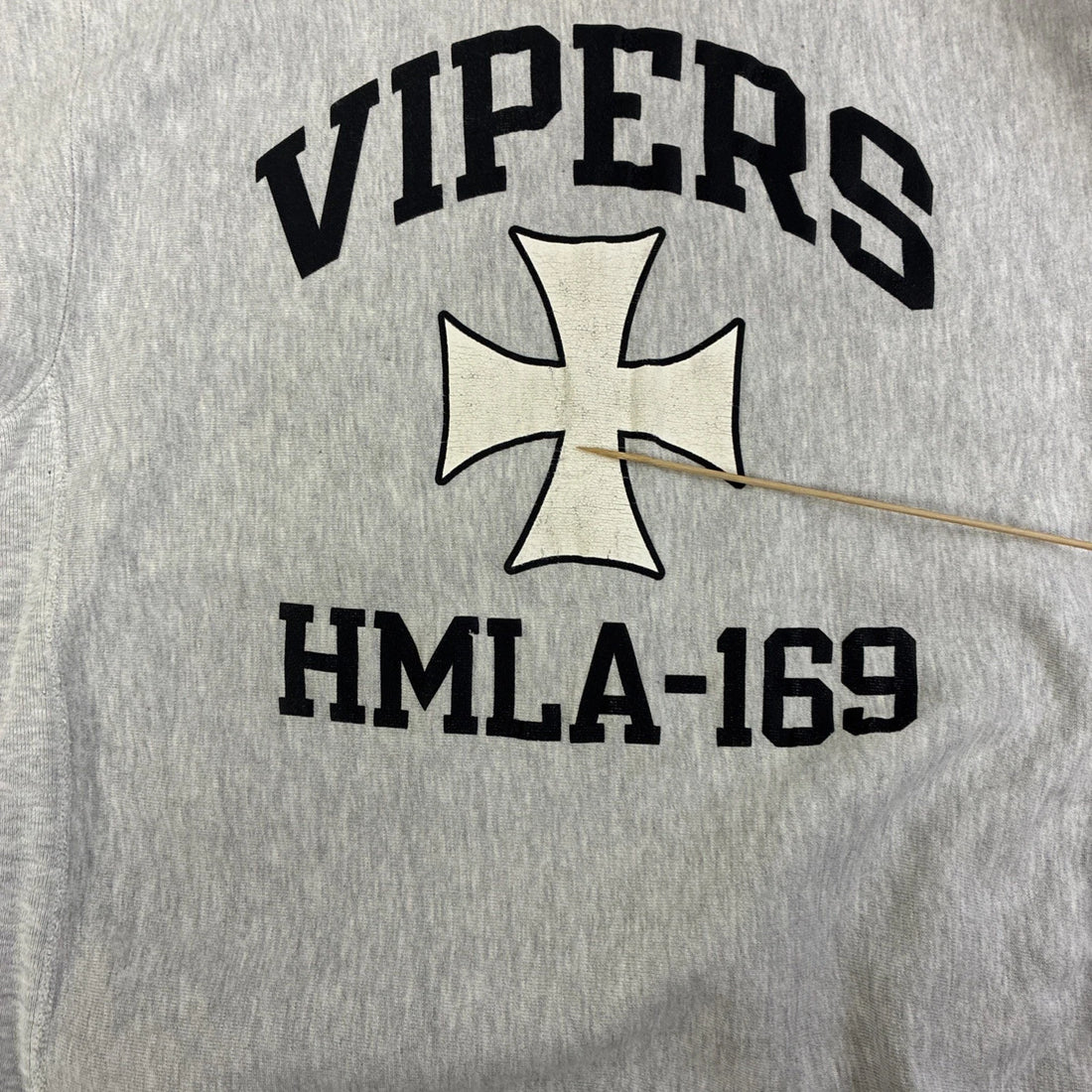 Vintage Vipers HMLA-169 USMC Champion Reverse Weave Crewneck Sweatshirt XL 90s