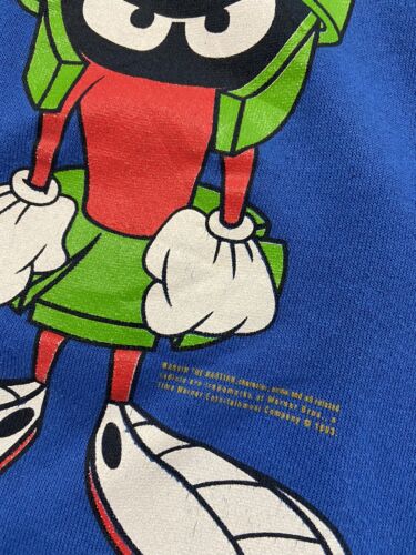 Vintage Marvin The Martian Sweatshirt Crewneck Size Large Looney Tunes 1993 90s