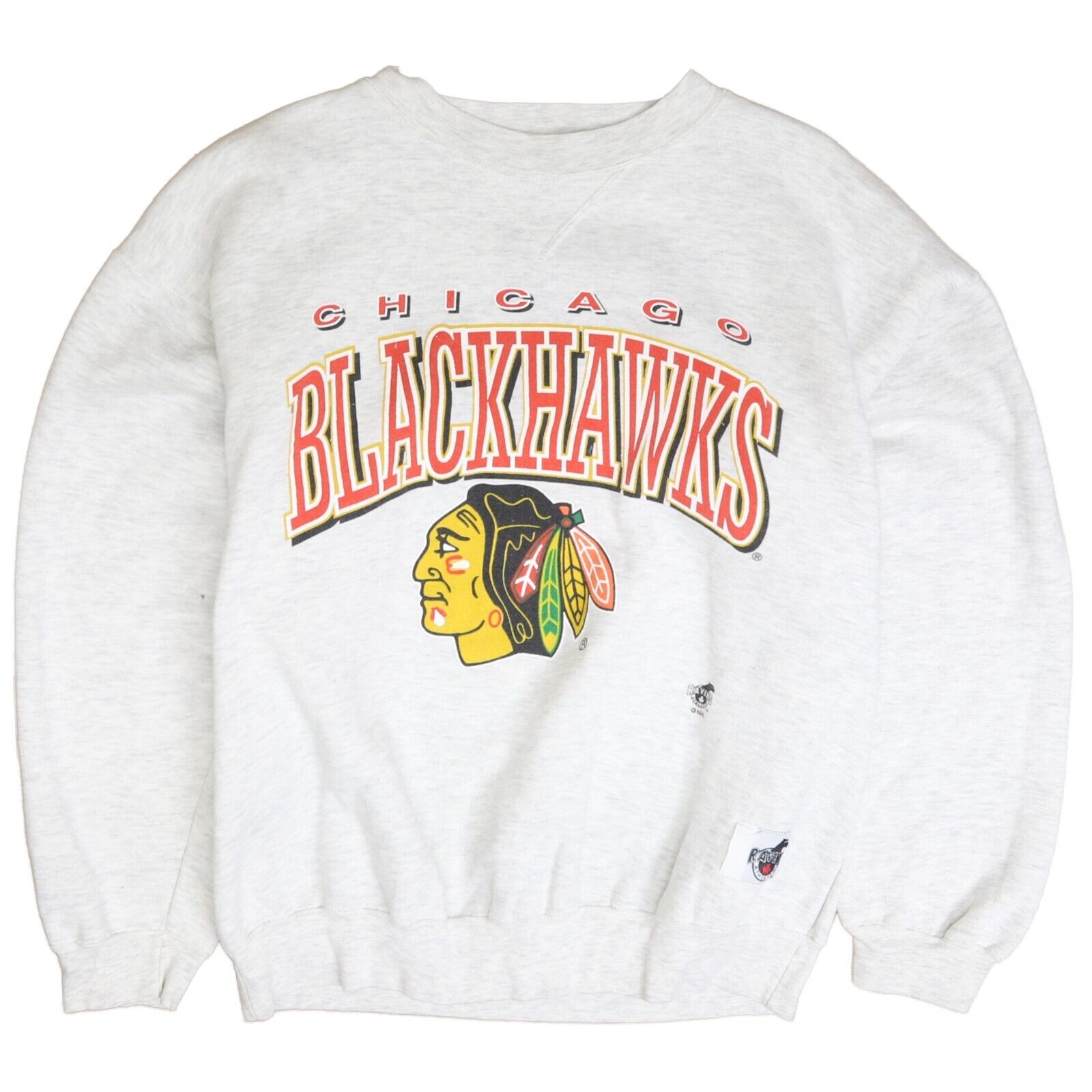 Vintage Chicago Blackhawks Sweatshirt Crewneck Size XL 90s NHL Throwback Vault