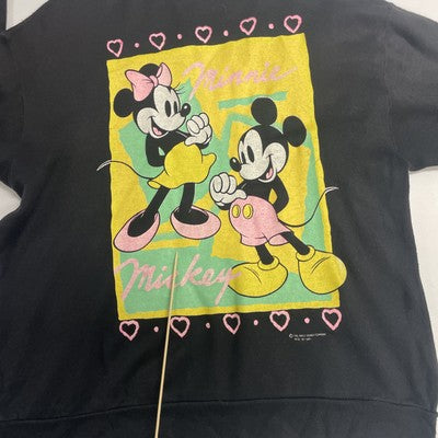 Vintage Mickey Minnie Mouse Disney Crewneck Sweatshirt Size Large 90s