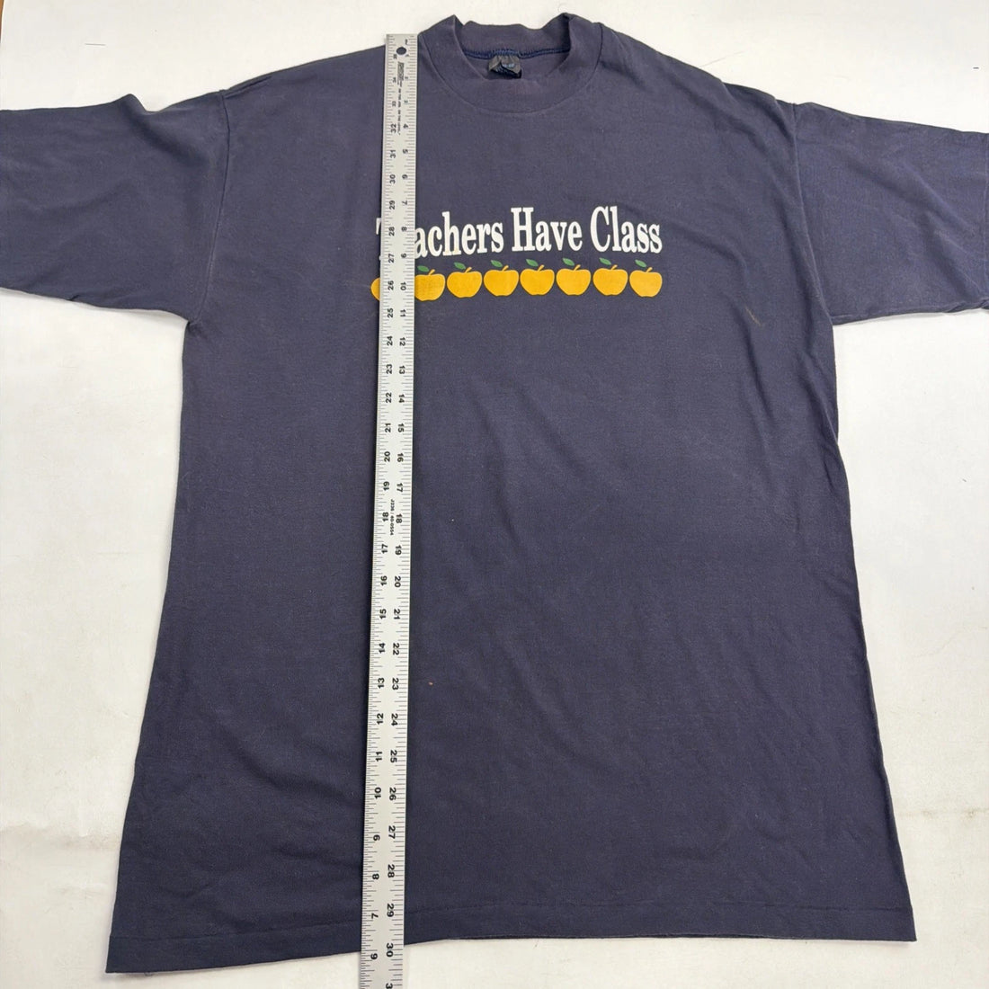 Vintage Teachers Have Class Apple T-Shirt Size XL 80s