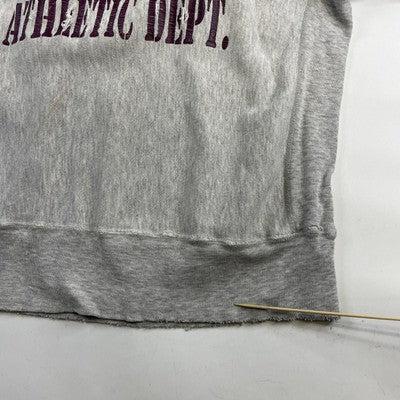 Vintage Wisconsin Lacrosse Champion Reverse Weave Sweatshirt XL Distressed 80s