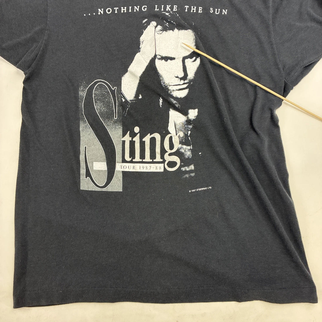 Vintage Sting Nothing Like The Sun Tour T-Shirt Size Large 1987 80s