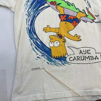 Vintage Bart Simpson Aye Carumba T-Shirt Size Medium 90s