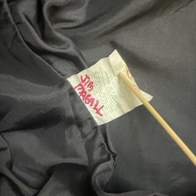 Vintage Leather Bomber Jacket Size 44 Gray