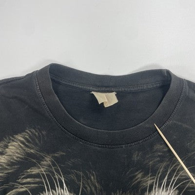 Vintage Wolf T-Shirt Size 2XL Jumbo All Over Print Nature