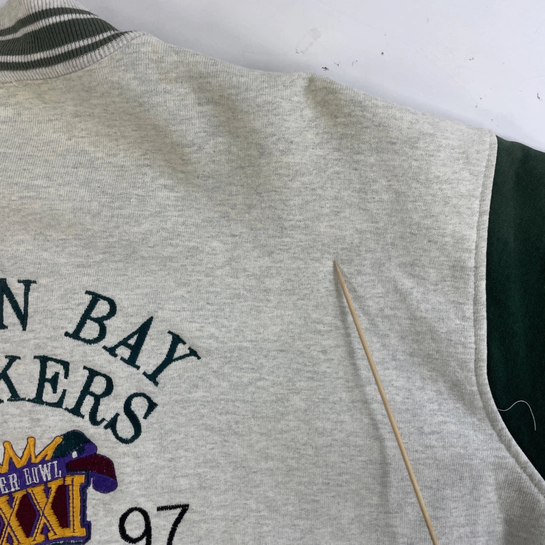 Vintage Green Bay Packers Super Bowl XXXI Champs Varsity Bomber Jacket XL NFL