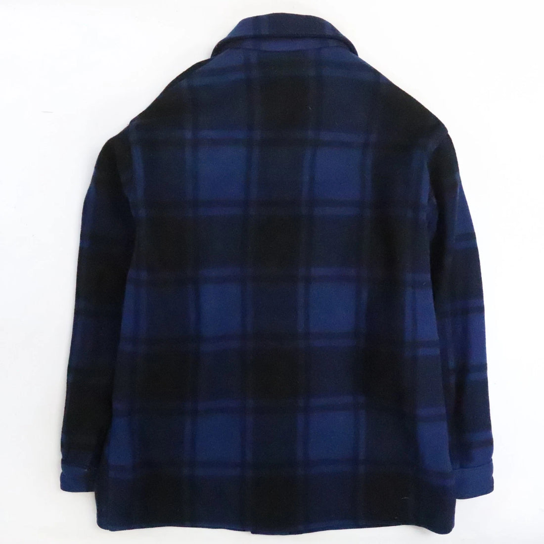 Vintage Pendleton Wool Hunting Shirt Jacket Size XL Blue Plaid Mackinaw