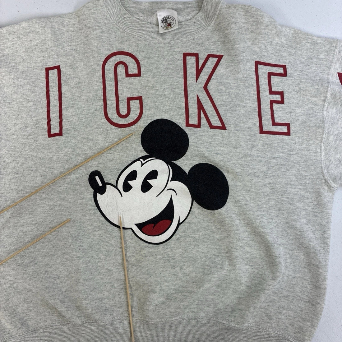 Vintage Mickey Mouse Disney Crewneck Sweatshirt Size XL Spell Out