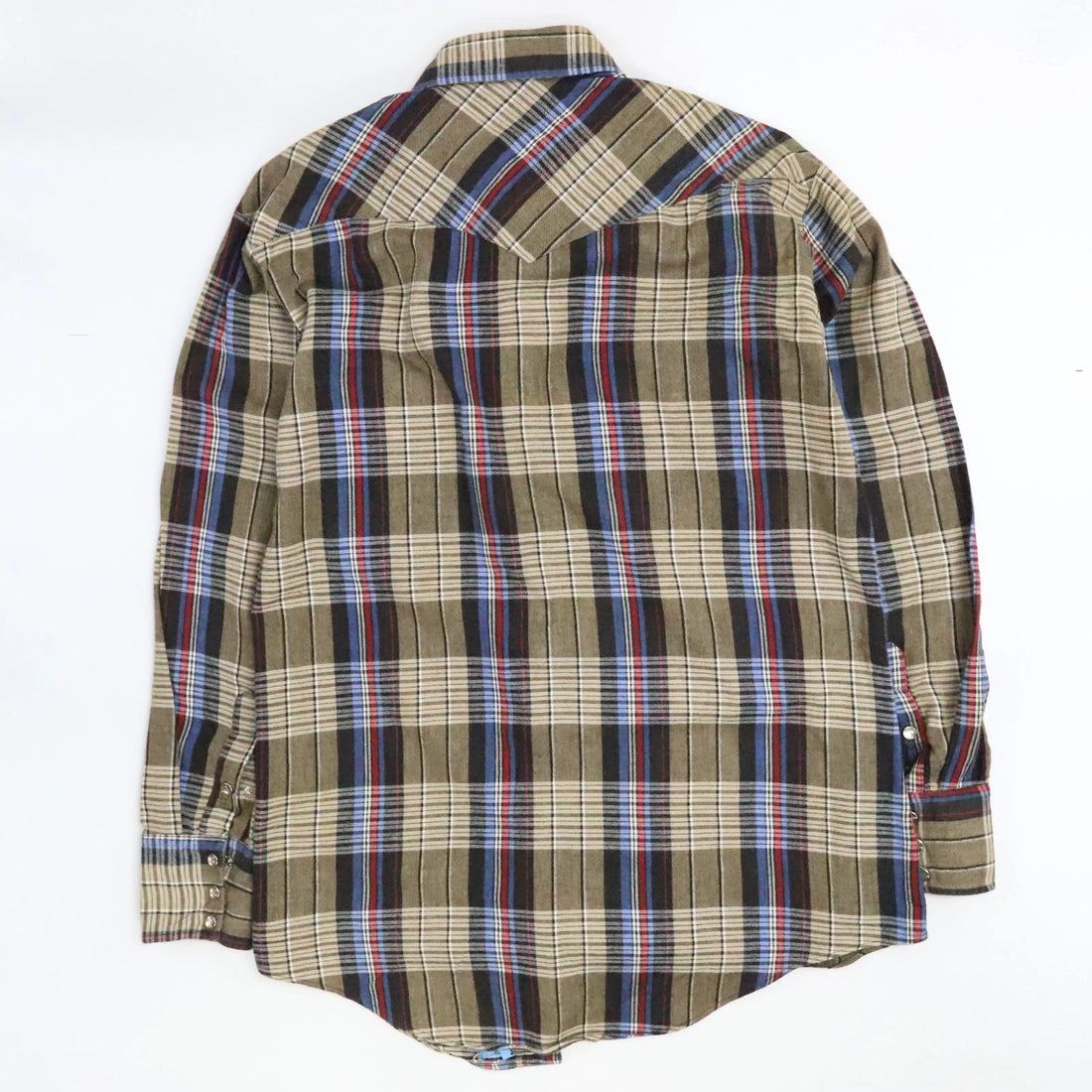 Vintage H Bar C Ranchwear Western Pearl Snap Shirt Size 16 1/2 Plaid
