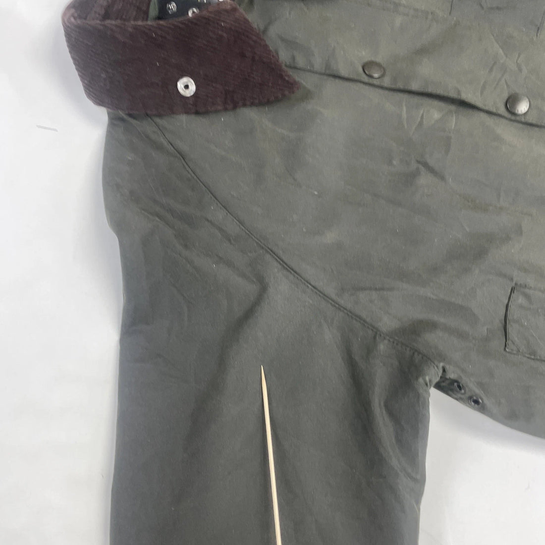 Barbour Beauford Waxed Coat Jacket Size Medium Green England