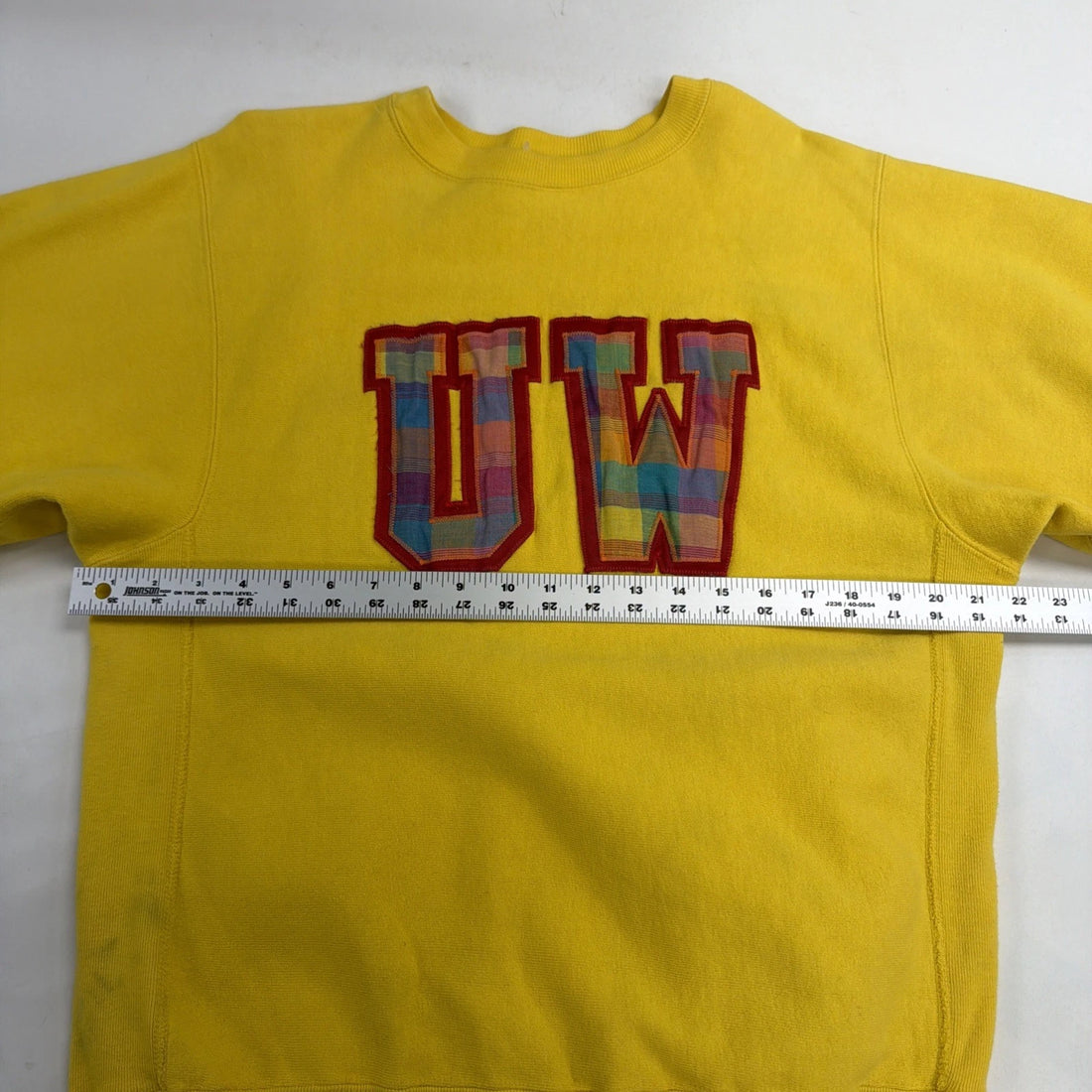 Vintage UW Champion Reverse Weave Crewneck Sweatshirt Size Large 90s