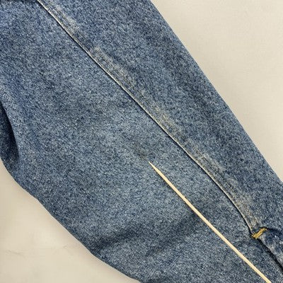 Vintage Lee Storm Rider Denim Jacket Size XL Blanket Lined