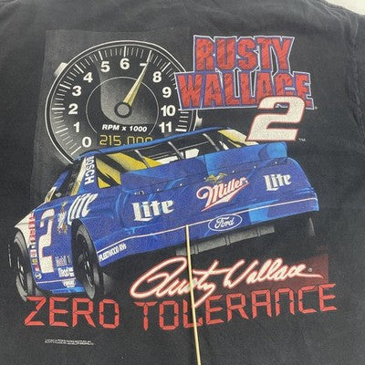 Vintage Rusty Wallace Racing T-Shirt Size XL
