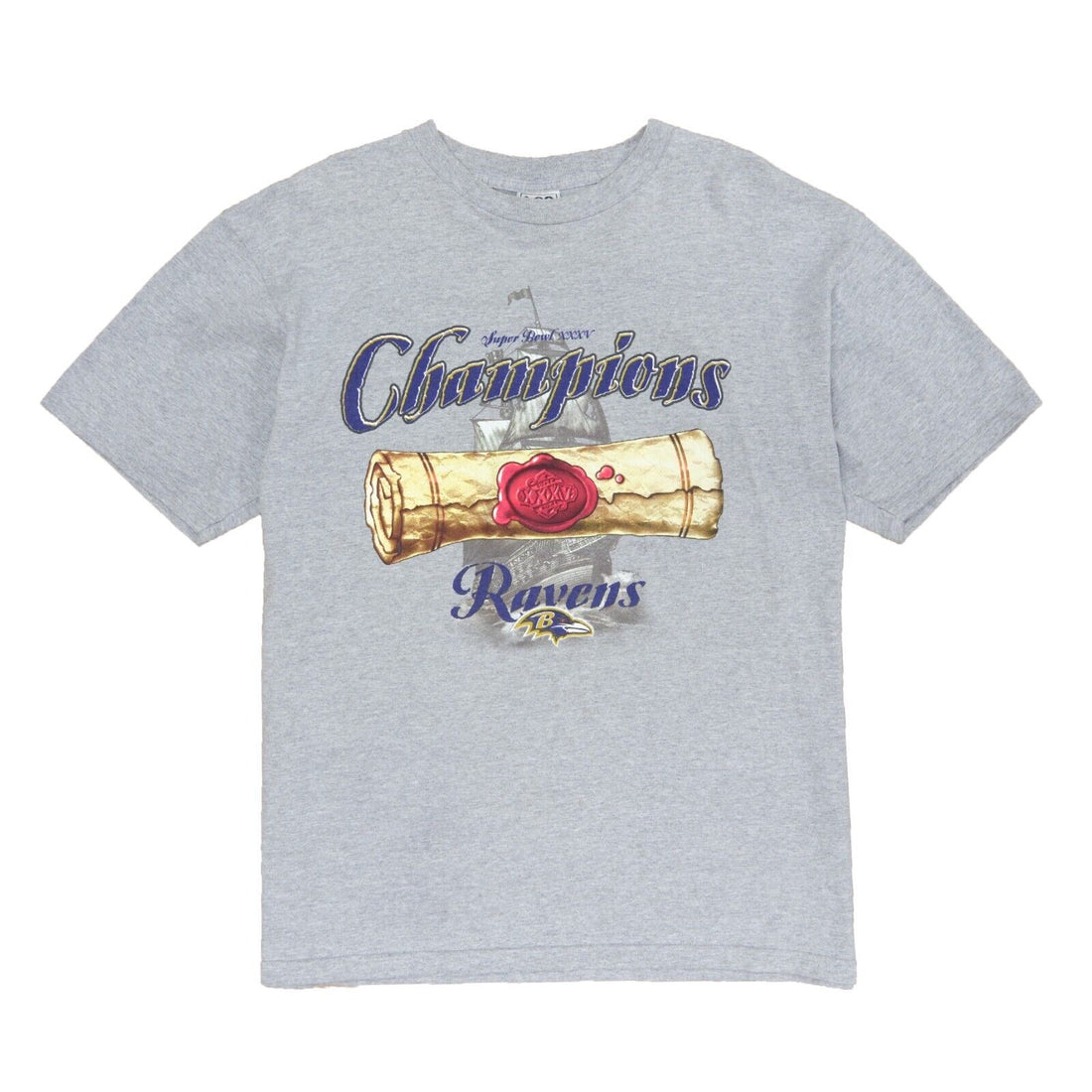 Vintage Baltimore Ravens Super Bowl XXXV Champs Ray Lewis T-Shirt Larg –  Throwback Vault