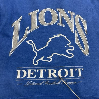 Vintage Detroit Lions Sweatshirt Crewneck Size Medium 90s NFL