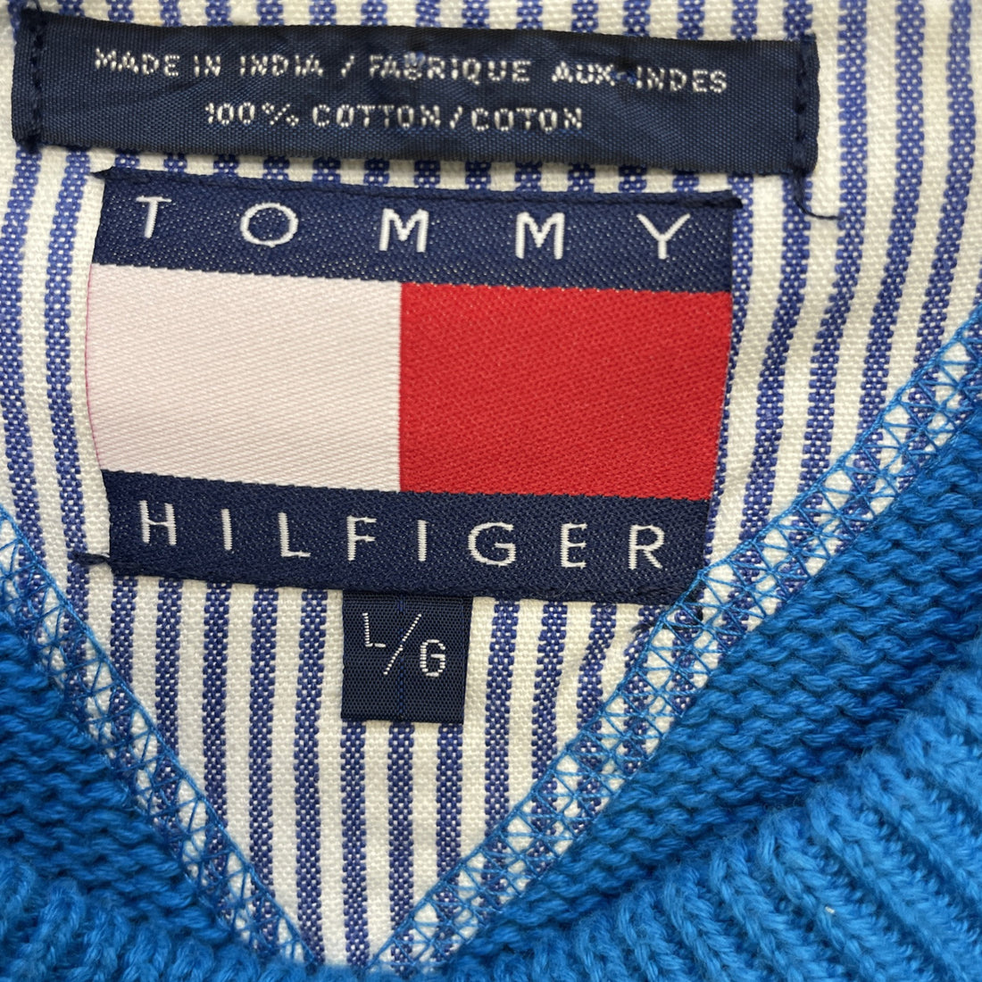 Tommy Hilfiger Crewneck Sweater Size Large Blue