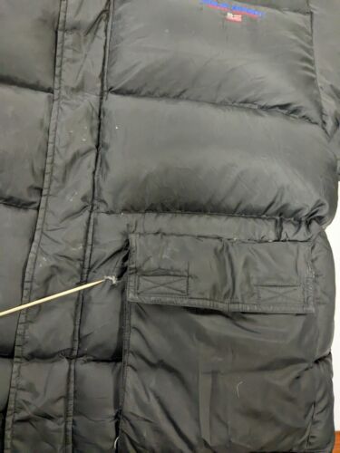 Vintage Polo Sport Ralph Lauren Puffer Jacket Size Large Black Down Insulated