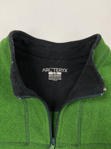 Arc'teryx Covert Hoody Fleece Jacket Size Large Green Full Zip