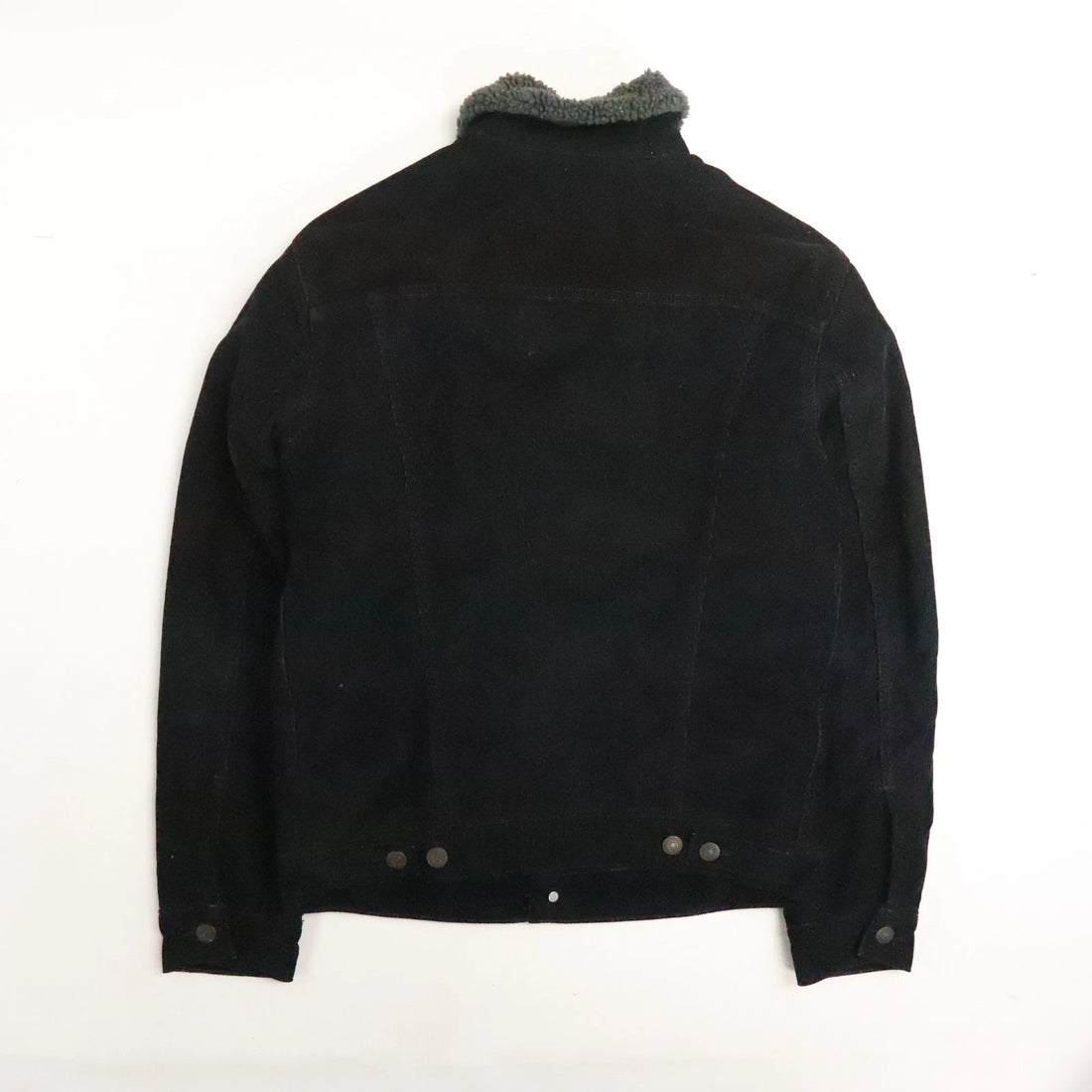 Levi's Sherpa Lined Corduroy Trucker Jacket Size Small Black