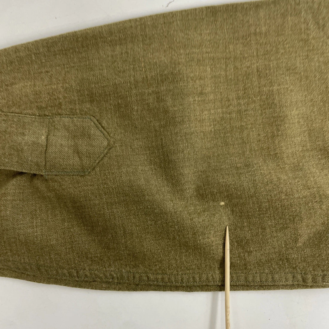 Vintage Military Wool Button Up Shirt Size 15 1/2 X 34