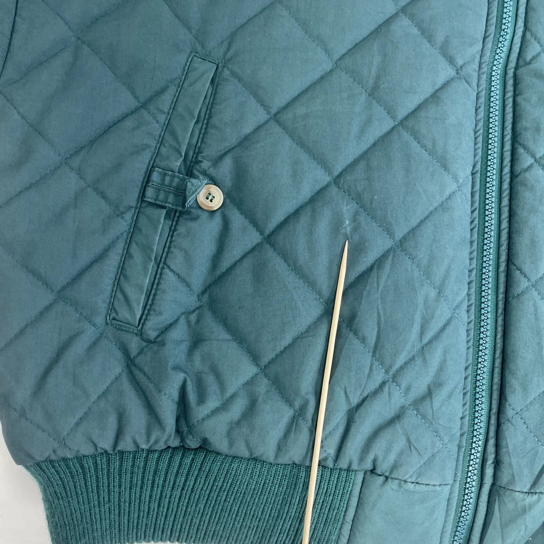 Vintage Columbia Quilted Bomber Jacket Womens Size Large Green