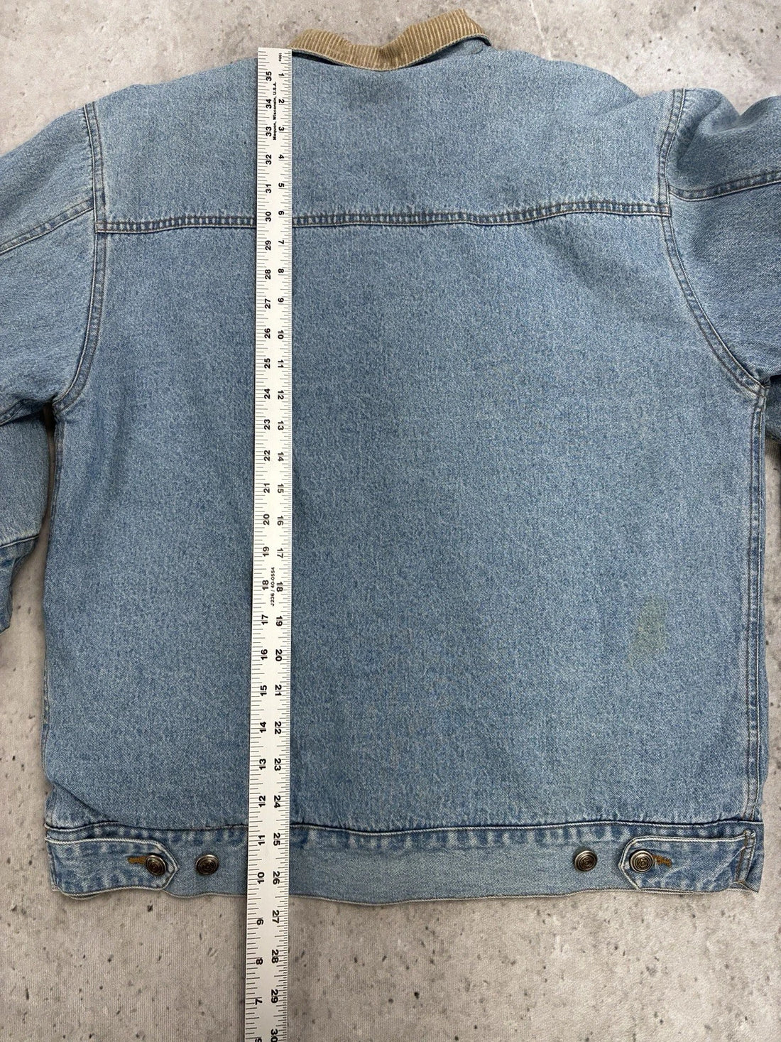 Vintage Woolrich Fleece Lined Denim Trucker Jacket Size Small