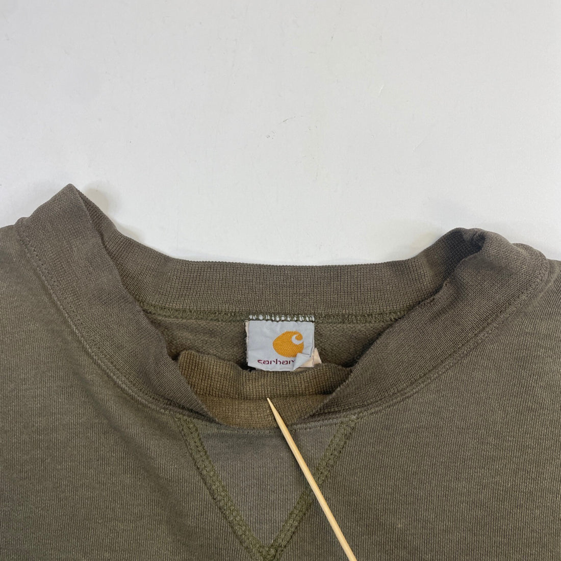 Vintage Carhartt Crewneck Sweatshirt Size Large Green Spell Out