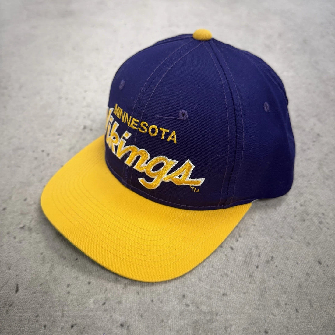 Minnesota Vikings Script Sports Specialties Snapback Hat Cap OSFA NFL