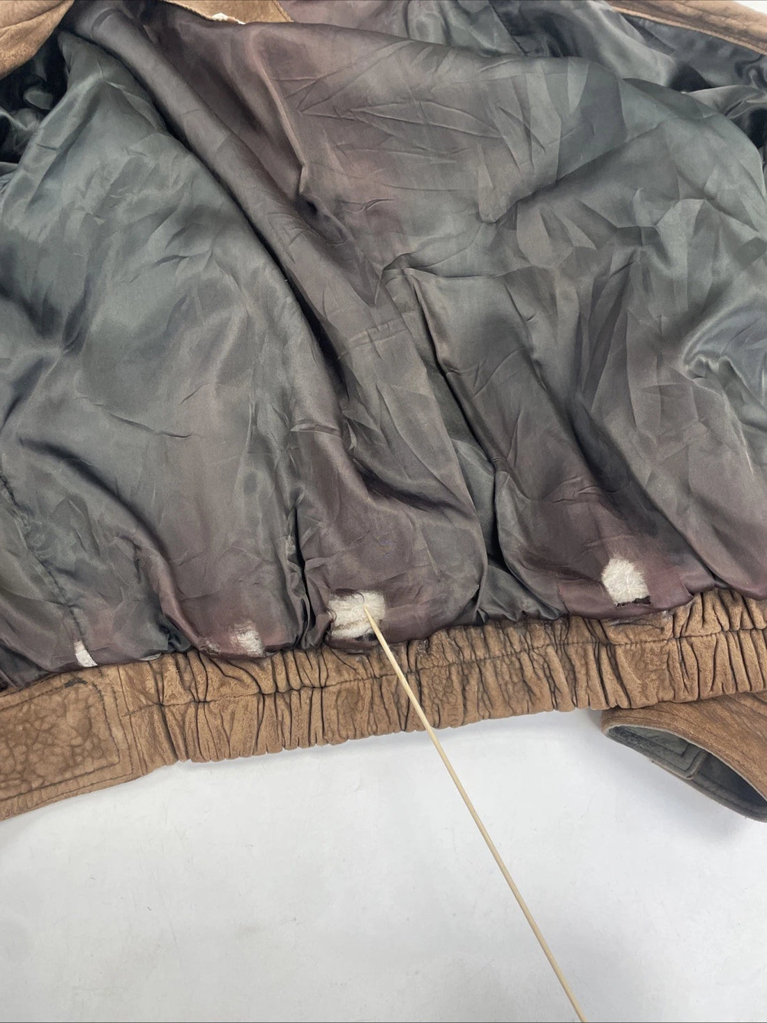 Vintage Andrew Marc Bomber Leather Jacket Size XL Brown
